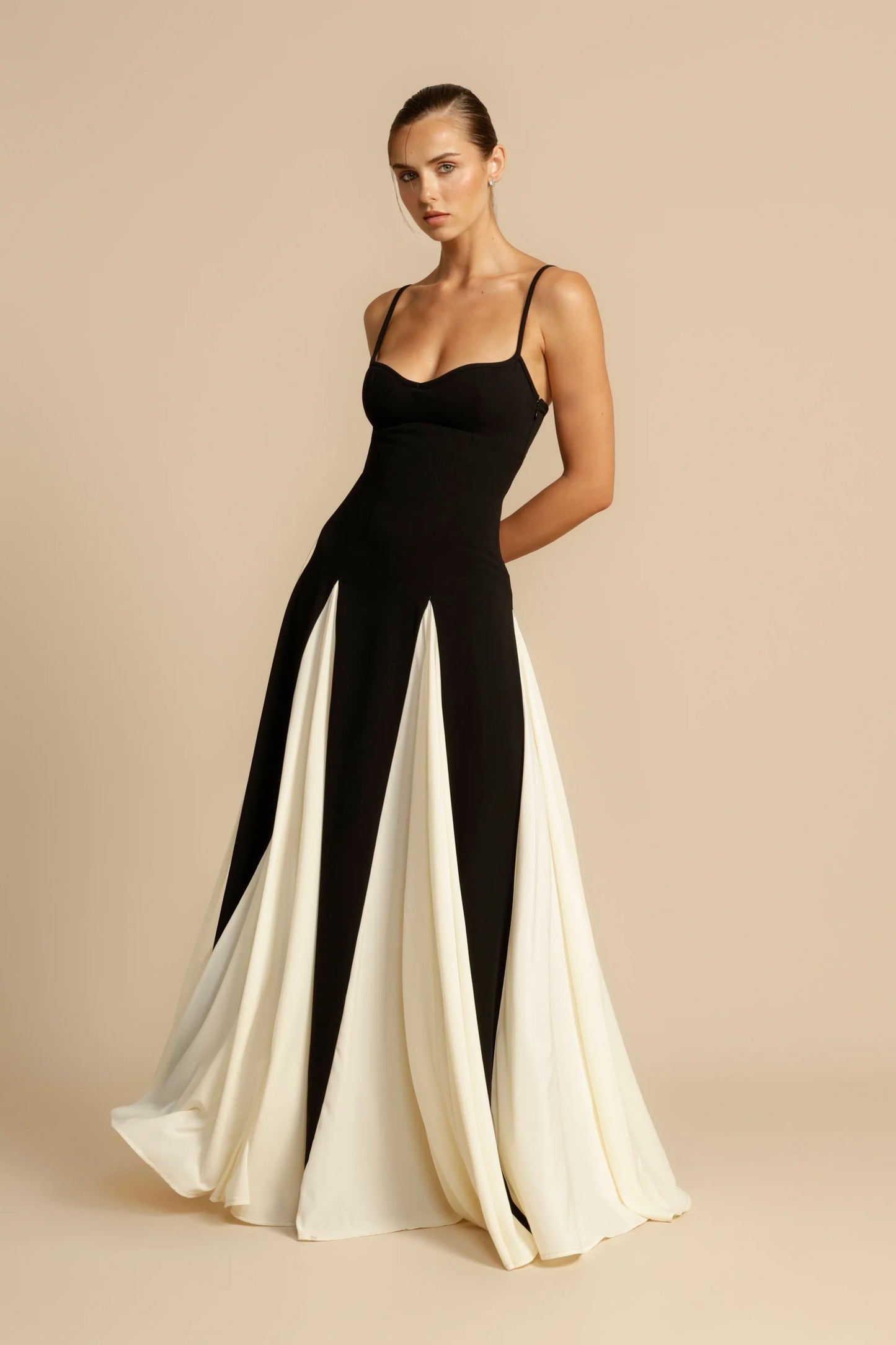 Mireille Pleated Maxi Dress