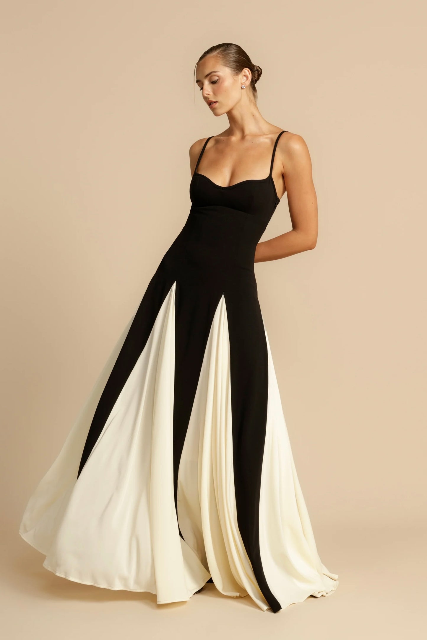 Mireille Pleated Maxi Dress